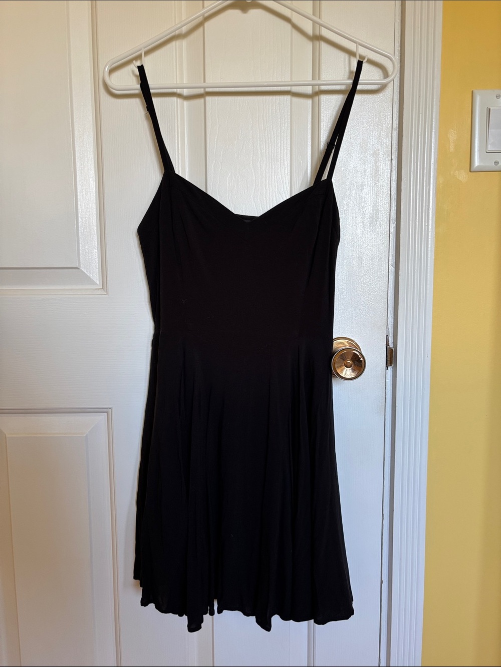 Talula Black Spaghetti Strap Mini Dress